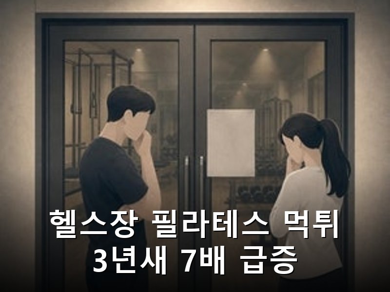 헬스장 필라테스 먹튀 폐업 3년새 7배 급증, 피해자 3명 중 1명 환불 못받아