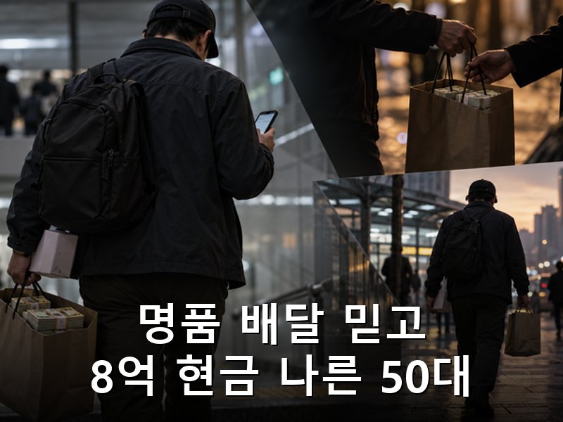 명품 배달인 줄 알았다는 50대 보이스피싱 수거책 징역 3년6월