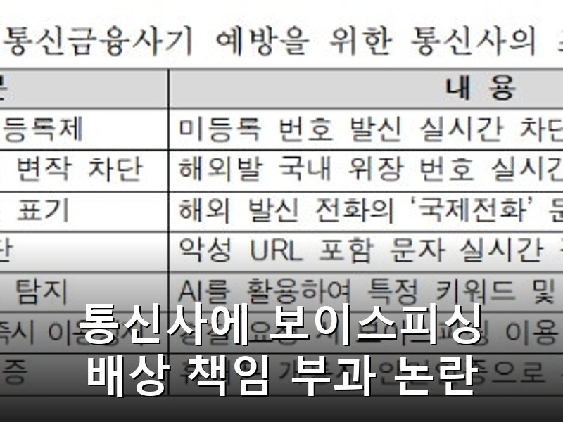 통신사 보이스피싱 배상 책임 논란, 통신업계 정면 반박 나서