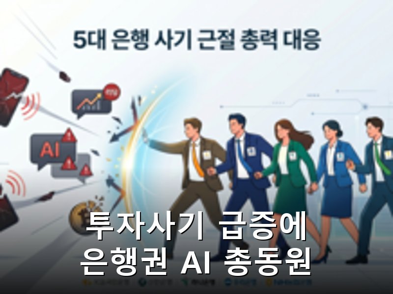 5대 은행 보이스피싱 전면전 돌입, AI 기반 방어 체계 대폭 강화