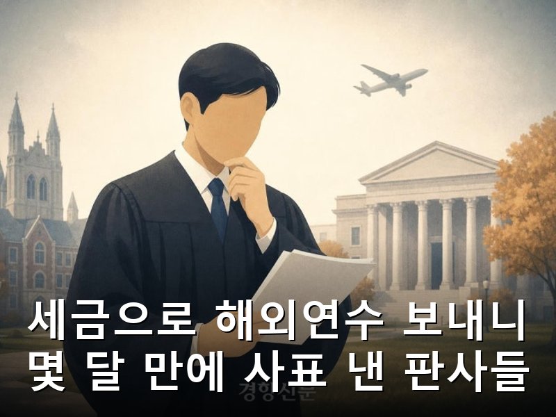 해외연수 다녀온 법관 10명 의무복무 안 채우고 퇴직