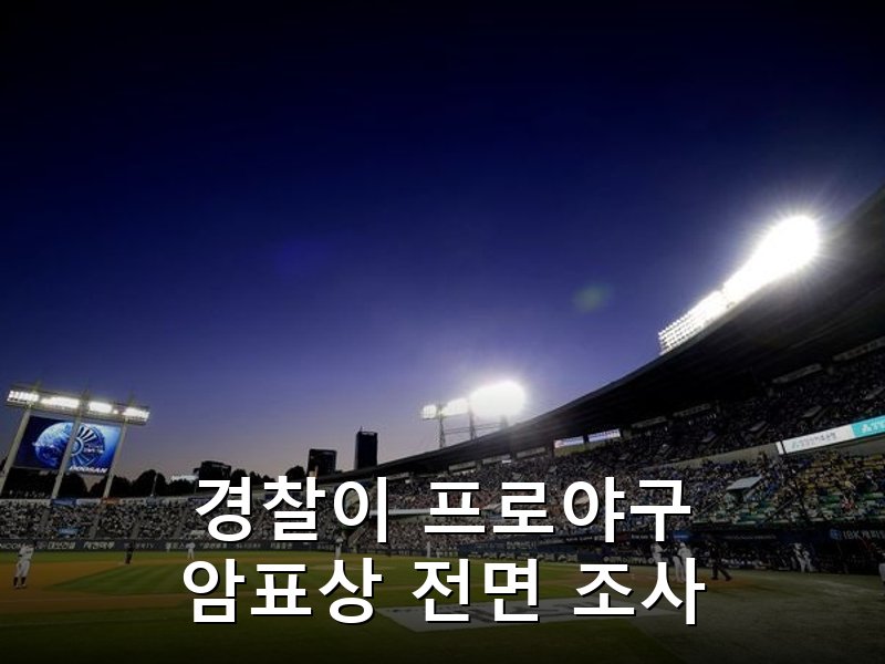 경찰 KBO 포스트시즌 암표 판매 수사 착수, 매크로 없어도 처벌 대상